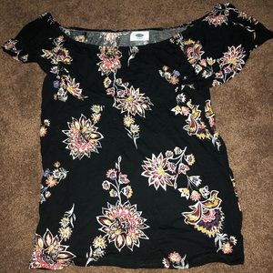 Floral off the shoulder top